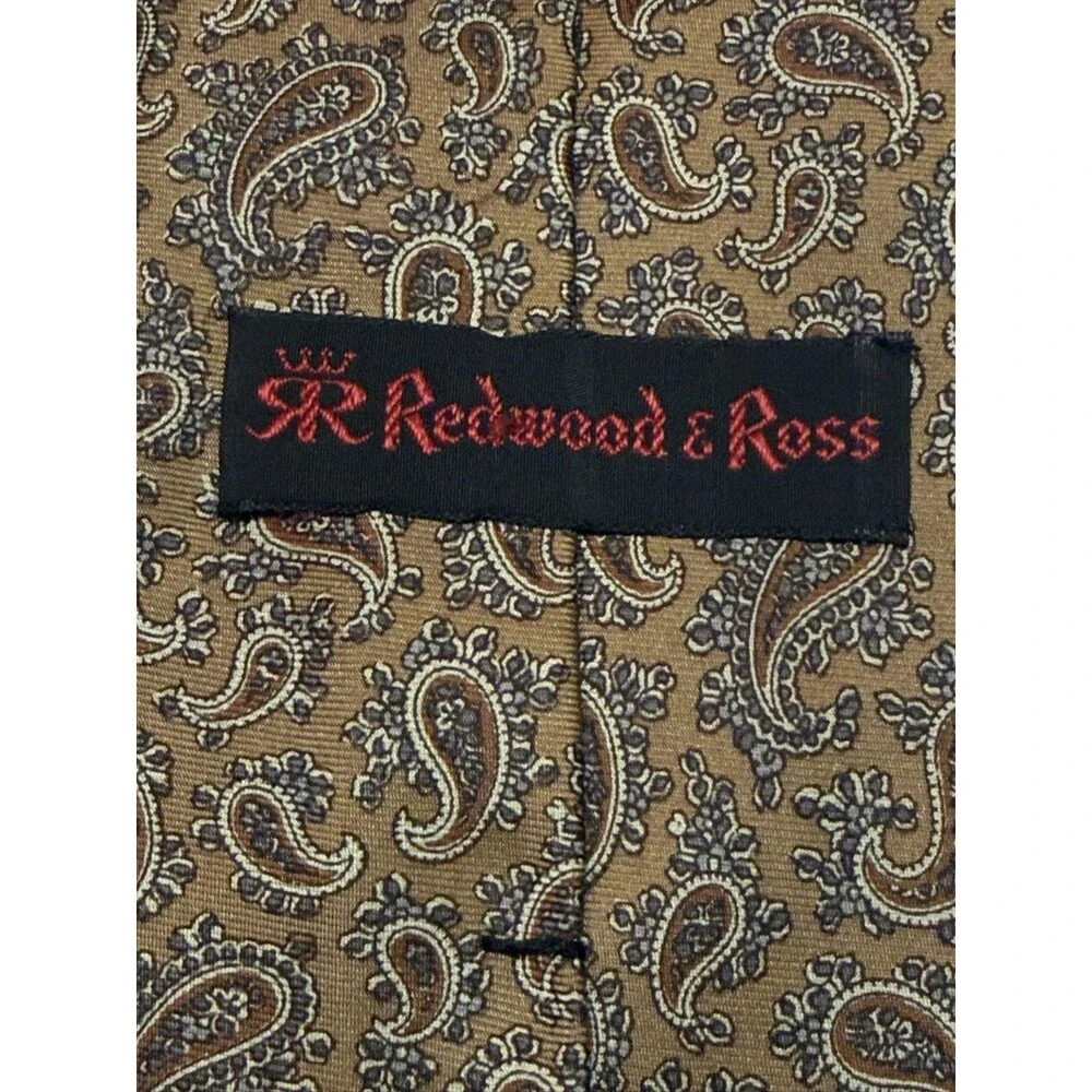 Vintage Redwood & Ross Robert Talbott Lot of 2 Silk Paisley Ties Italy USA